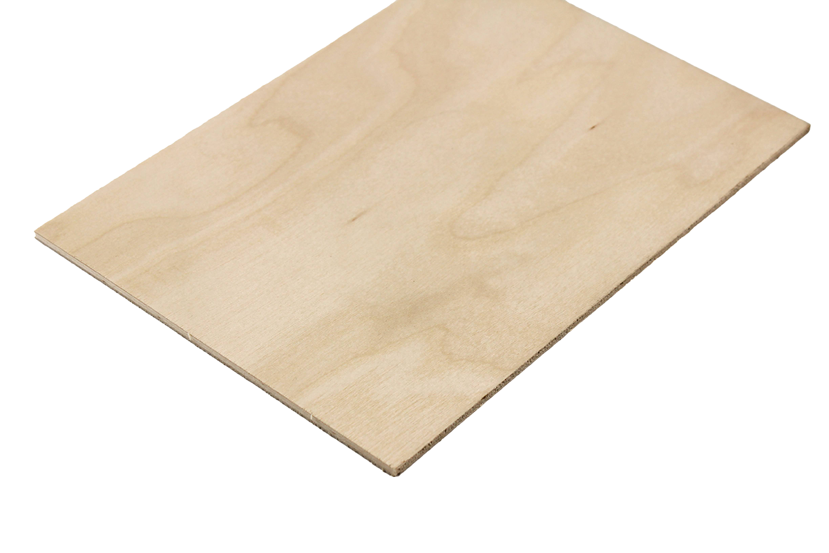 Lasersheets 10 x A4 3mm Berken triplex | 210 x 297 mm | Value pack | Voor lasersnijden, modelbouw, hobby, CNC, pyrografie