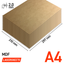 Lasersheets 10 x A4 2mm MDF | 210 x 297 mm | Value pack | Voor lasersnijden, modelbouw, hobby, CNC, pyrografie