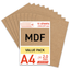 Lasersheets 10 x A4 2mm MDF | 210 x 297 mm | Value pack | Voor lasersnijden, modelbouw, hobby, CNC, pyrografie