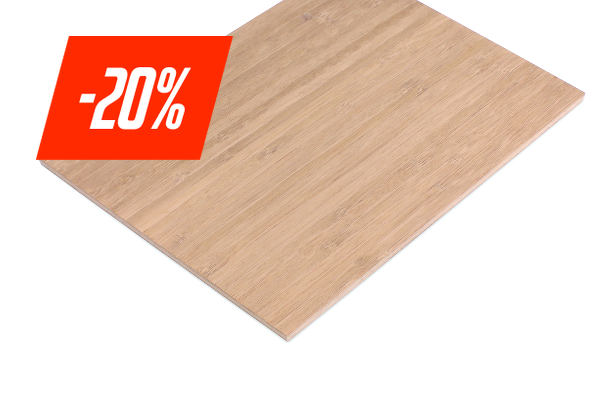 Bamboe multiplex 5.0 mm FSC 100% caramel - Lasersheets - sale 20%