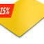Economy graveerplaat 1.5 mm geel met zwarte kern - Lasersheets - sale 15%