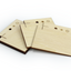 Lindehout basswood samples in 3 diktes voor laser cutting