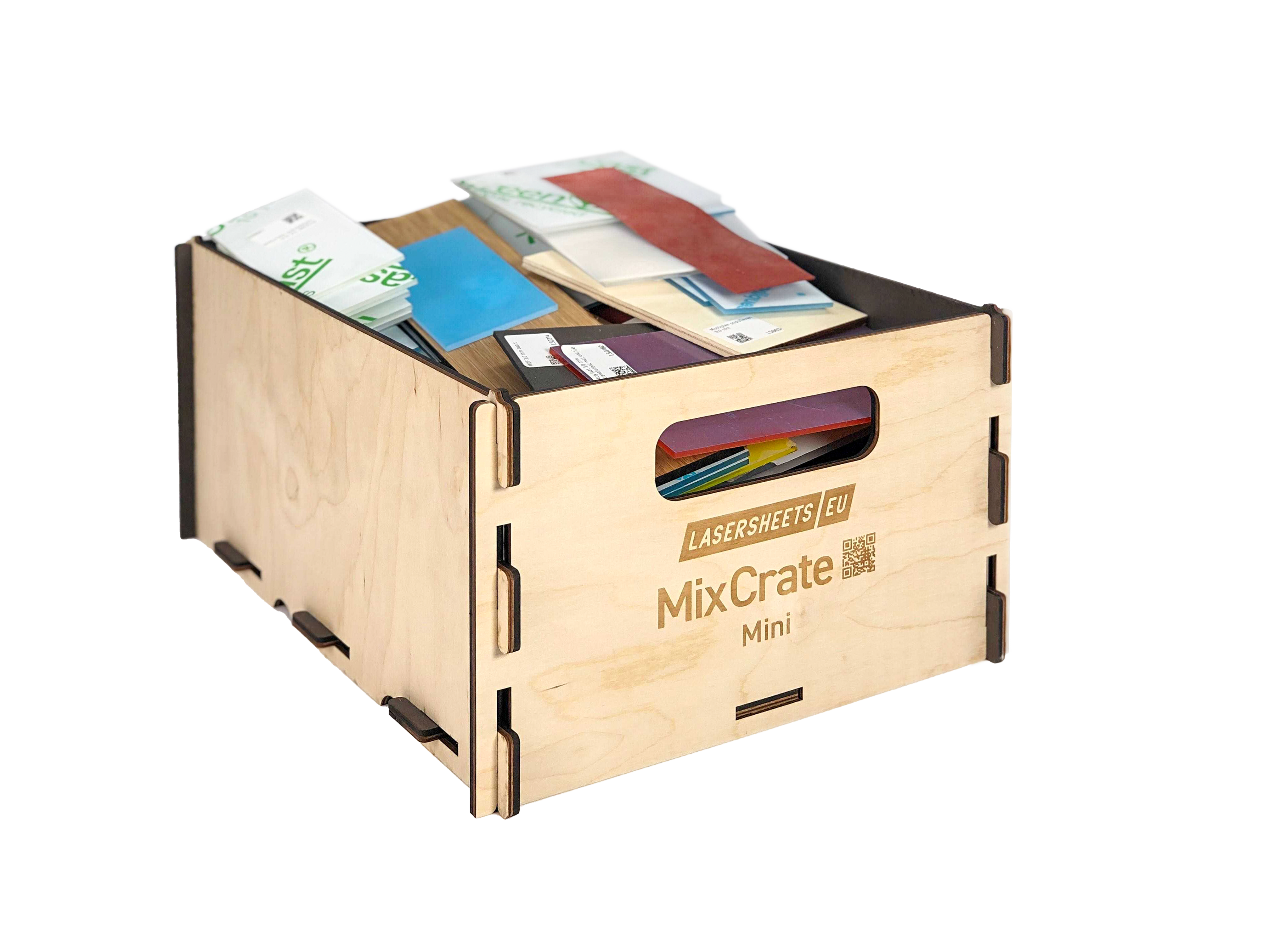 MixCrate | Crate of mixed laser materials in mini for laser cutting