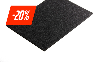 PE-Hardschuim 5.0 mm zwart - Lasersheets - sale 20%