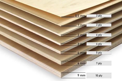 Triplex en dunne multiplex platen voor lasersnijden – Lasersheets