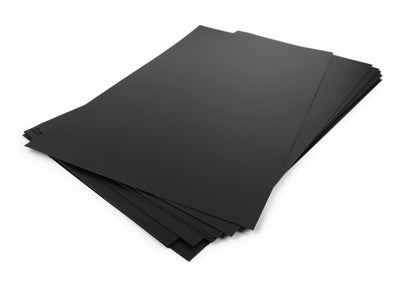Bundel polypropeenvellen 0.8 mm zwart, 10 platen à 60 x 30 cm - Lasersheets